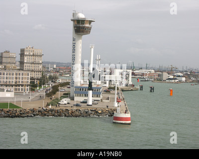 Falaises du Havre de l'estuaire de la Seine Normandie France Banque D'Images