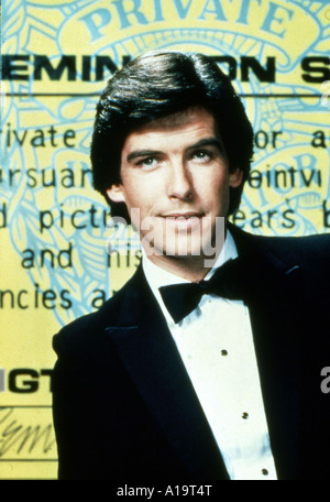 Remington Steele séries télé 1982 1987 Pierce Brosnan Banque D'Images