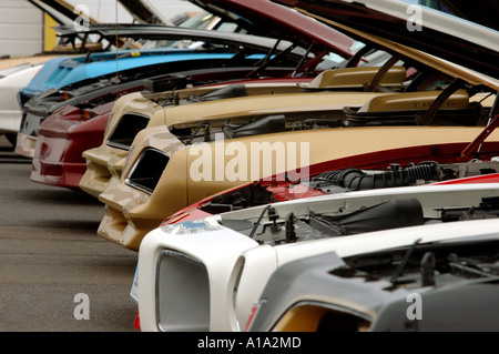 Pare-chocs avant de muscle cars américains. Banque D'Images