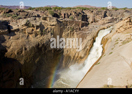 Chute de l'Oranje River Augrabies Falls National Park, Afrique du Sud Banque D'Images