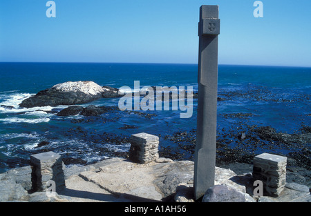 Diaz Point et traverser l'Océan Atlantique Lüderitz désert du Namib Namibie Afrique du Sud Banque D'Images