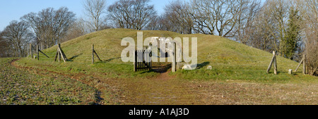 Peglers Hetty Tump Uley Long Barrow 3000BC Banque D'Images