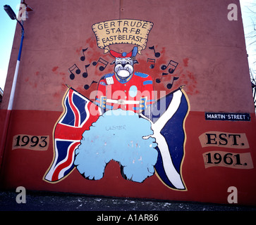 L'Irlande du Nord Belfast fresque loyaliste Banque D'Images