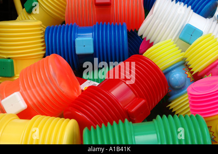 Jouet en plastique pour la vente marteaux Festa da Sao Joao Porto Portugal Banque D'Images
