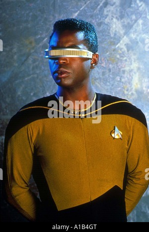 Star Trek La nouvelle génération Année 1987 1994 Directeur Corey Allen, Gabrielle Beaumont Levar Burton Geordi Laforge Banque D'Images