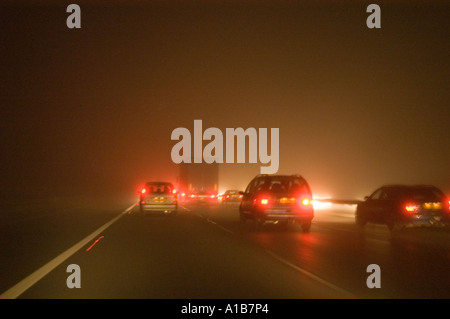 CONDITIONS DE CONDUITE HAZADOUS Banque D'Images