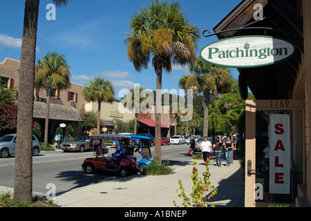 Ressorts d'espagnol une retraite exculsive village. Les Villages Lady Lake Mid Florida USA. Banque D'Images