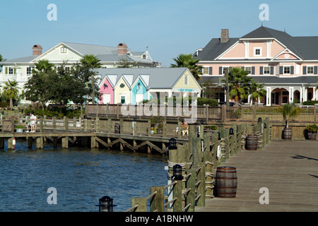 Un atterrissage Sumpter exculsive village retraite. Les Villages Lady Lake Mid Florida USA. Banque D'Images