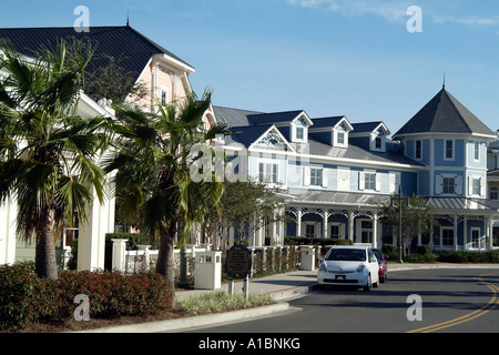 Un atterrissage Sumter exculsive village retraite. Les Villages Lady Lake Mid Florida USA. Banque D'Images