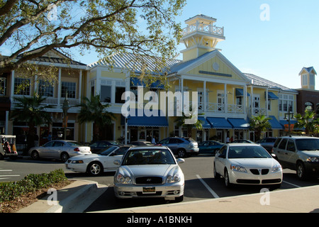 Un atterrissage Sumter exculsive village retraite. Les Villages Lady Lake Mid Florida USA. Banque D'Images