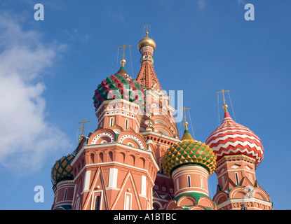 La Cathédrale de Saint Basile sur la Place Rouge Moscou Banque D'Images