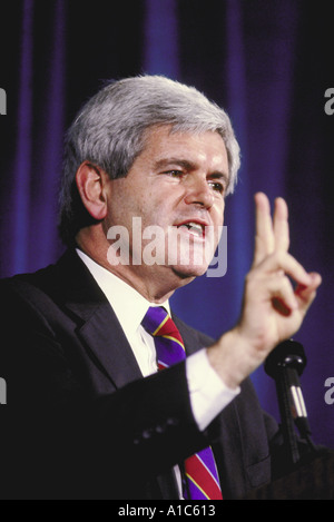 Représentant des États-Unis Newt Gingrich Républicain de Géorgie au cours de discours à Washington DC Banque D'Images