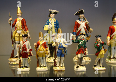 Figurine : soldats, Allemagne, Saxe, Meissen Banque D'Images