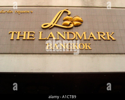 L'hôtel de luxe Landmark Bangkok Sukhumvit Road Banque D'Images