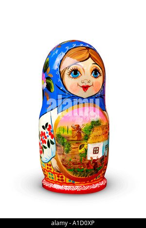 Matreshka russe souvenirs de Moscou Banque D'Images