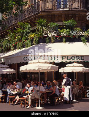 Pavement cafe Paris France Banque D'Images