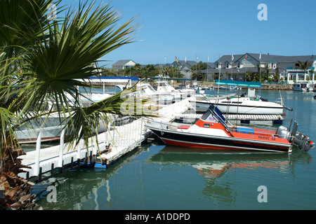 Port Alfred Rivière Kowie sur une station balnéaire à l'Est de l'Afrique du Sud Le Cap Banque D'Images