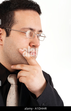 Businessman thinking Banque D'Images
