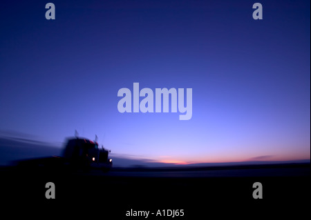 Camion semi Banque D'Images