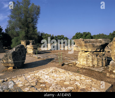 Temple de Zeus à Olympie en Grèce Banque D'Images