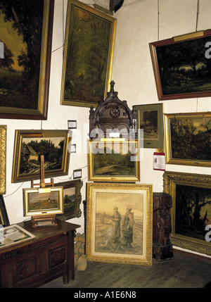 Intérieur de l'atelier Jean-François Millet à Barbizon en France Banque D'Images