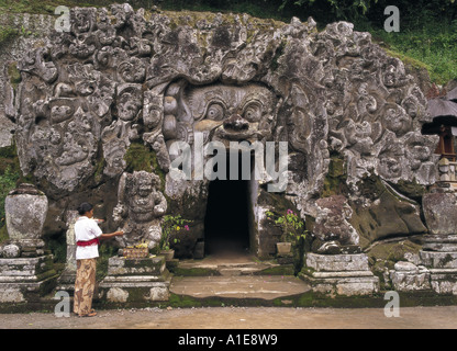 Elephant Cave à Goa Gajah Bali en Indonésie Banque D'Images