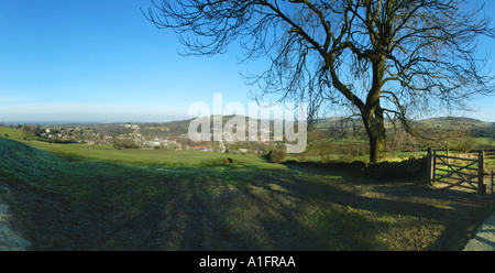 Vue sur Bollington UK Angleterre Europe Banque D'Images