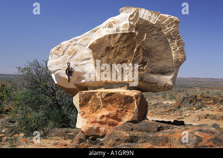 Cheval Sculpture sculptures, Broken Hill, plage de barrière, New South Wales, Australie Banque D'Images