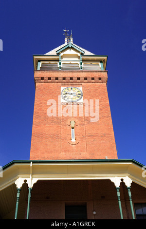 Bureau de poste de la rue d'argent de l'horloge, construite en 1892, Broken Hill, plage de barrière, New South Wales, Australie Banque D'Images