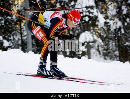 Andrea Henkel Allemagne Worldcup Biathlon Ruhpolding 1501 2006 Banque D'Images