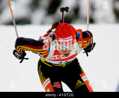 Andrea Henkel Allemagne Worldcup Biathlon Ruhpolding 1501 2006 Banque D'Images