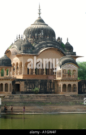 Kusum Sarovar Barsana Govardhan Vrindavan Mathura Uttar Pradesh, Inde Banque D'Images