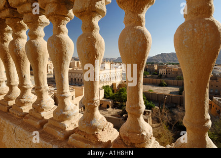 Al Kaff Palace Isch Schaa ville sainte de Wadi Hadramaout Yémen Tarim Banque D'Images