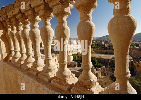 Al Kaff Palace Isch Schaa ville sainte de Wadi Hadramaout Yémen Tarim Banque D'Images