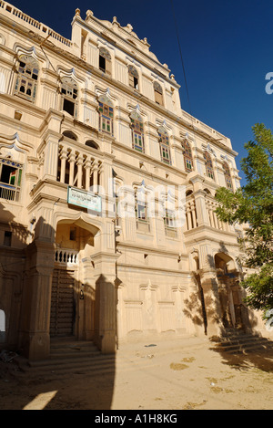 Al Kaff Palace Isch Schaa ville sainte de Wadi Hadramaout Yémen Tarim Banque D'Images