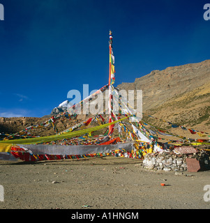 Sensibilisation de la pôle Festival Mont Kailash Tibet de l'Asie Banque D'Images