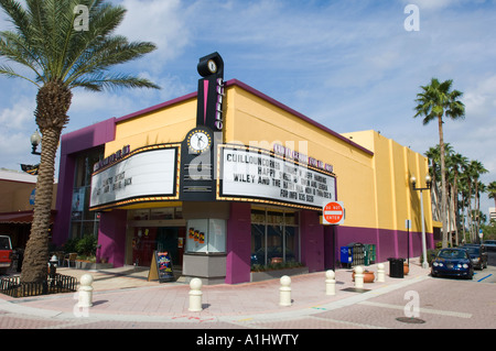 Clematis street centre-ville de West Palm Beach FL Floride théâtre Banque D'Images