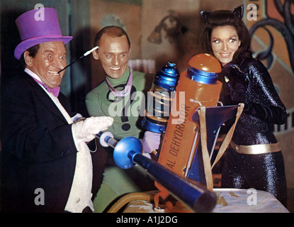 Batman Année 1967 Directeur Leslie H Martinson Frank Gorshin Burgess Meredith Lee Merriwether basé sur le livre de Bob Kane Banque D'Images