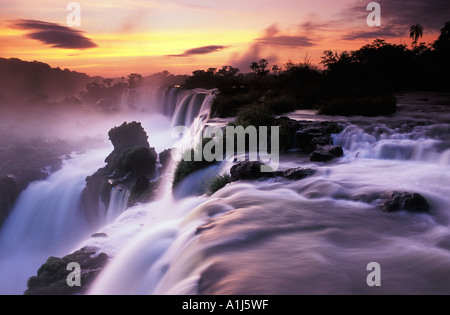 Iguazu Falls National Park, Cataratas del Iguazú, forêt subtropicale, province de Misiones, Argentine Banque D'Images