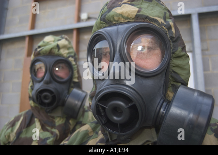 3380 Réaction Nucléaire Biologique Chimique agent de police a publié le contenu de la formation Banque D'Images