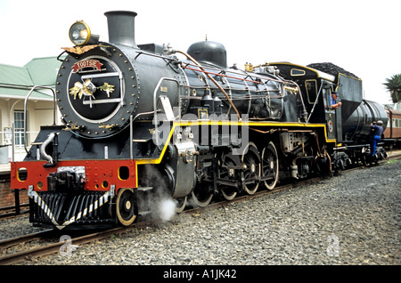 KNYSNA AFRIQUE DU SUD Octobre Tootsie un moteur à vapeur en gare de Knysna Banque D'Images