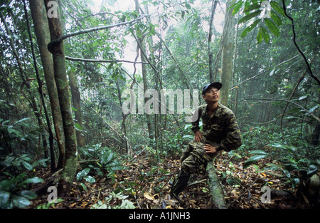 Forestiers Rangers, conservation de la faune, Vietnam Banque D'Images