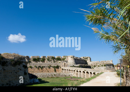 Château à Methoni, Messénie, Péloponnèse, Grèce Banque D'Images