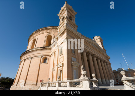 Rotonde Eglise St Mary, Mosta, Malte Banque D'Images