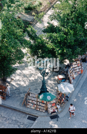 La Havane. Cuba. Bookstalls sur Plaza de Armas. Banque D'Images