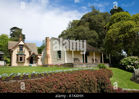 Acacia Cottage historique et Huia Lodge Cornwall Park Auckland New Zealand North Island Banque D'Images