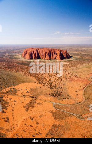 L'Uluru Ayers Rock Uluru Kata Tjuta National Park Aire de patrimoine mondial de l'antenne l'Australie Territoire du Nord Banque D'Images