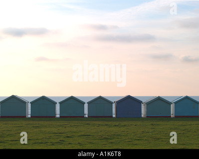 Cabines de plage de Brighton Banque D'Images