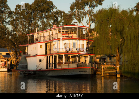 Bateau à vapeur historique PS Marion Murray River La Bruyere l'Australie du Sud Australie Banque D'Images