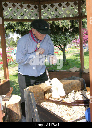 Festival des tulipes Holland Michigan chaussures en bois Banque D'Images